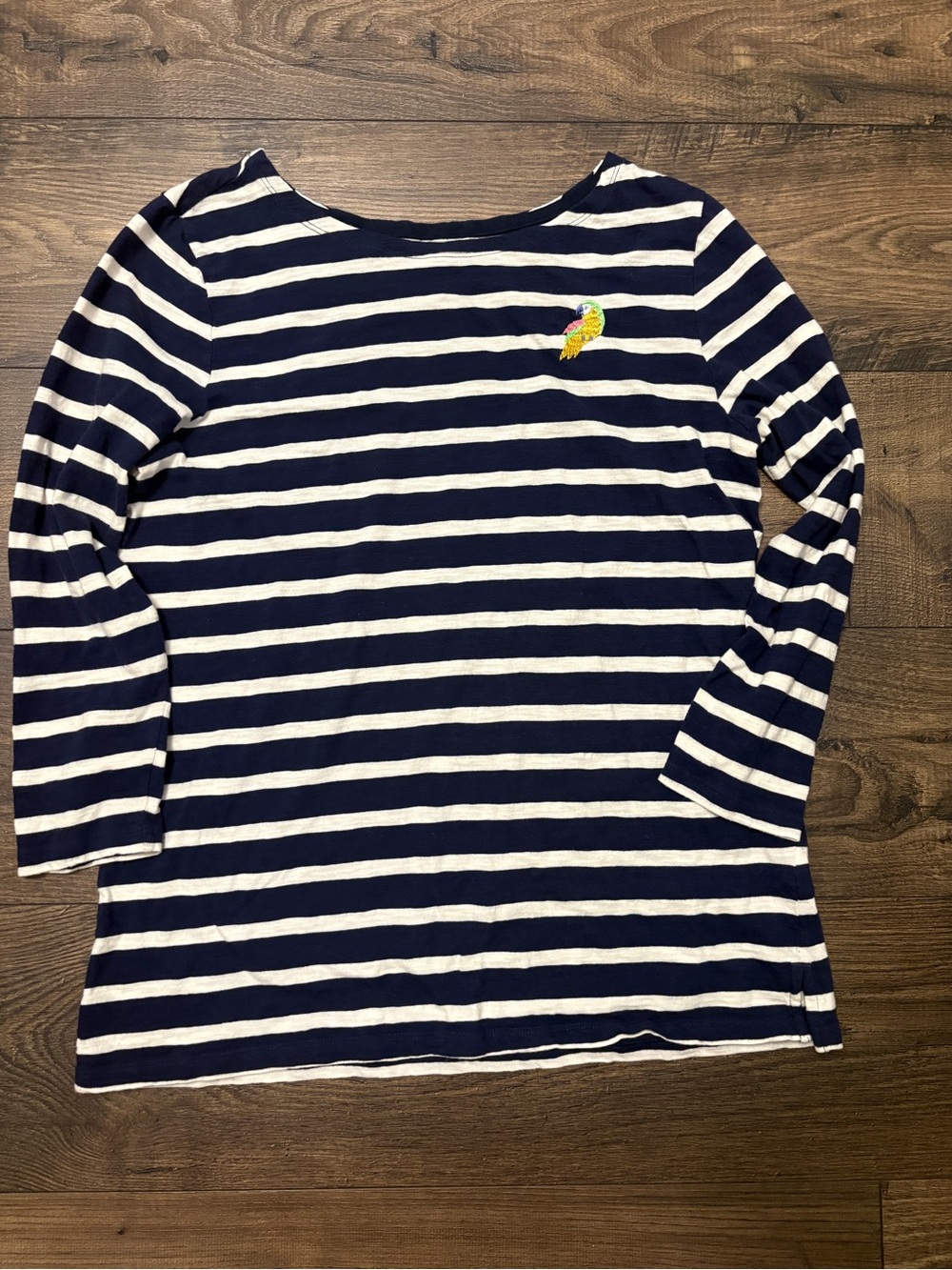 🌴 Old Navy Striped Parrot Long Sleeve Top Size Large
